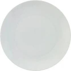 our goods Round Porcelain Dinner Plate - White