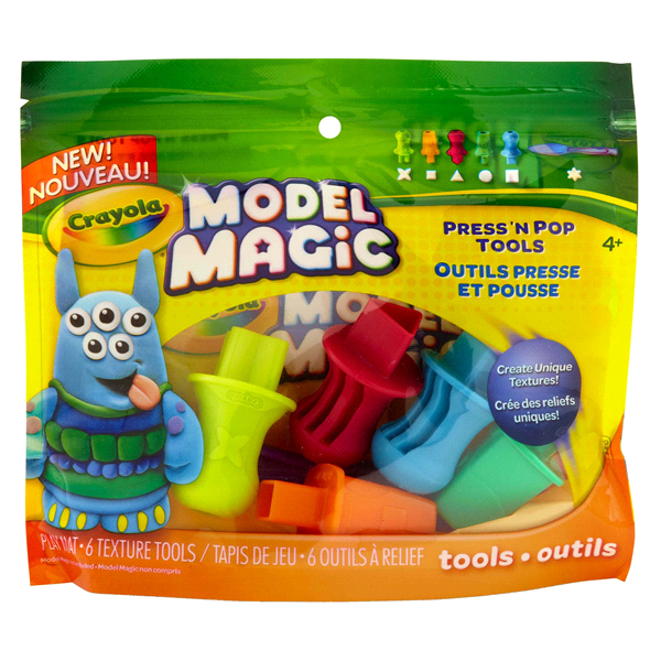 slide 1 of 2, Crayola Model Magic Press'n Pop Tools, 1 ct