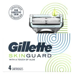 Gillette SkinGuard Men's Razor Blades, 4 Blade Refills