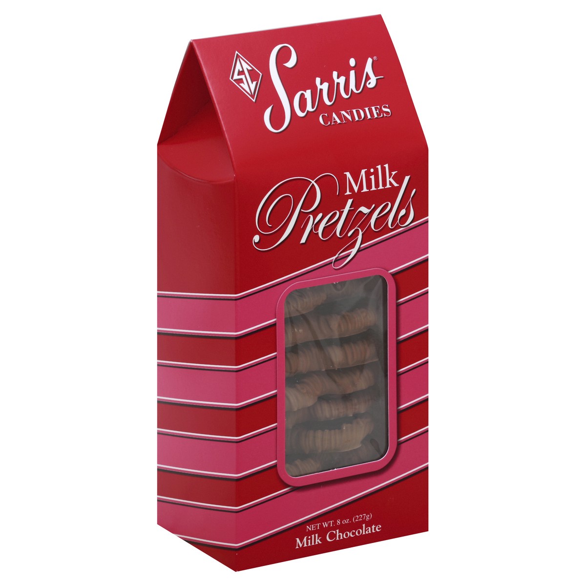 slide 4 of 5, Sarris Candies Pretzels Milk Chocolate, 8 oz