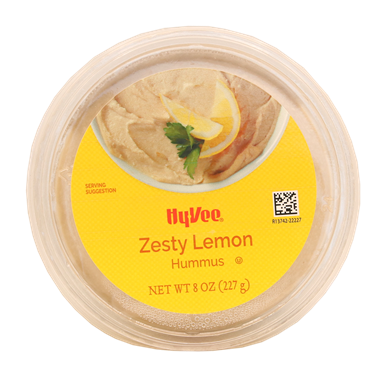 slide 1 of 1, Hy-Vee Zesty Lemon Hummus, 8 oz