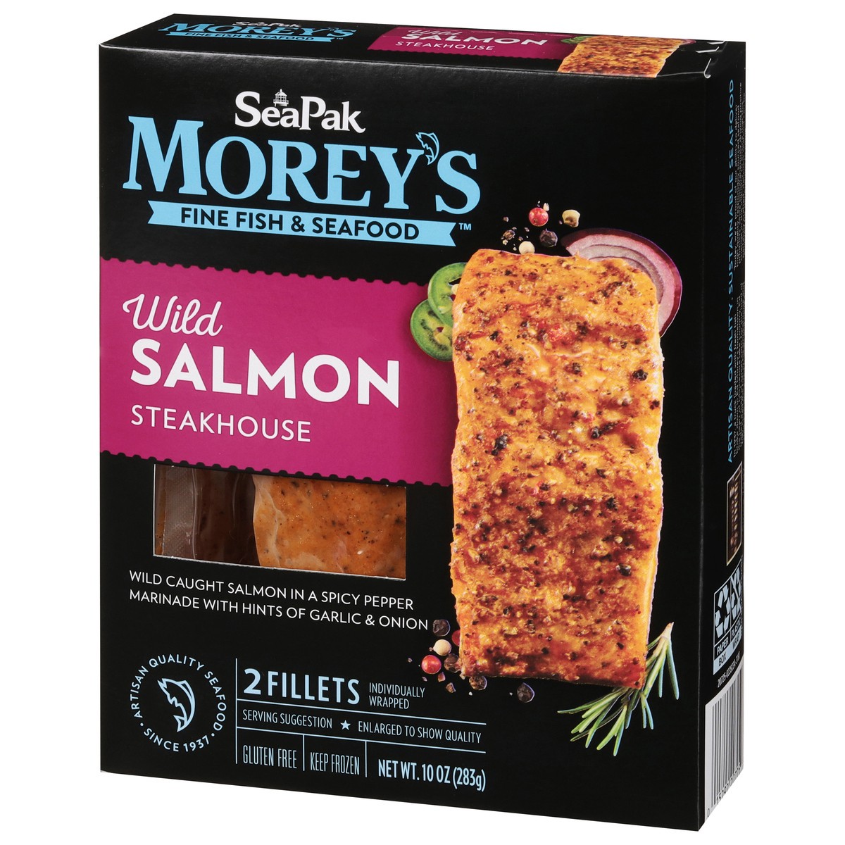 slide 2 of 13, Morey's Wild Steakhouse Salmon 10 oz, 10 oz
