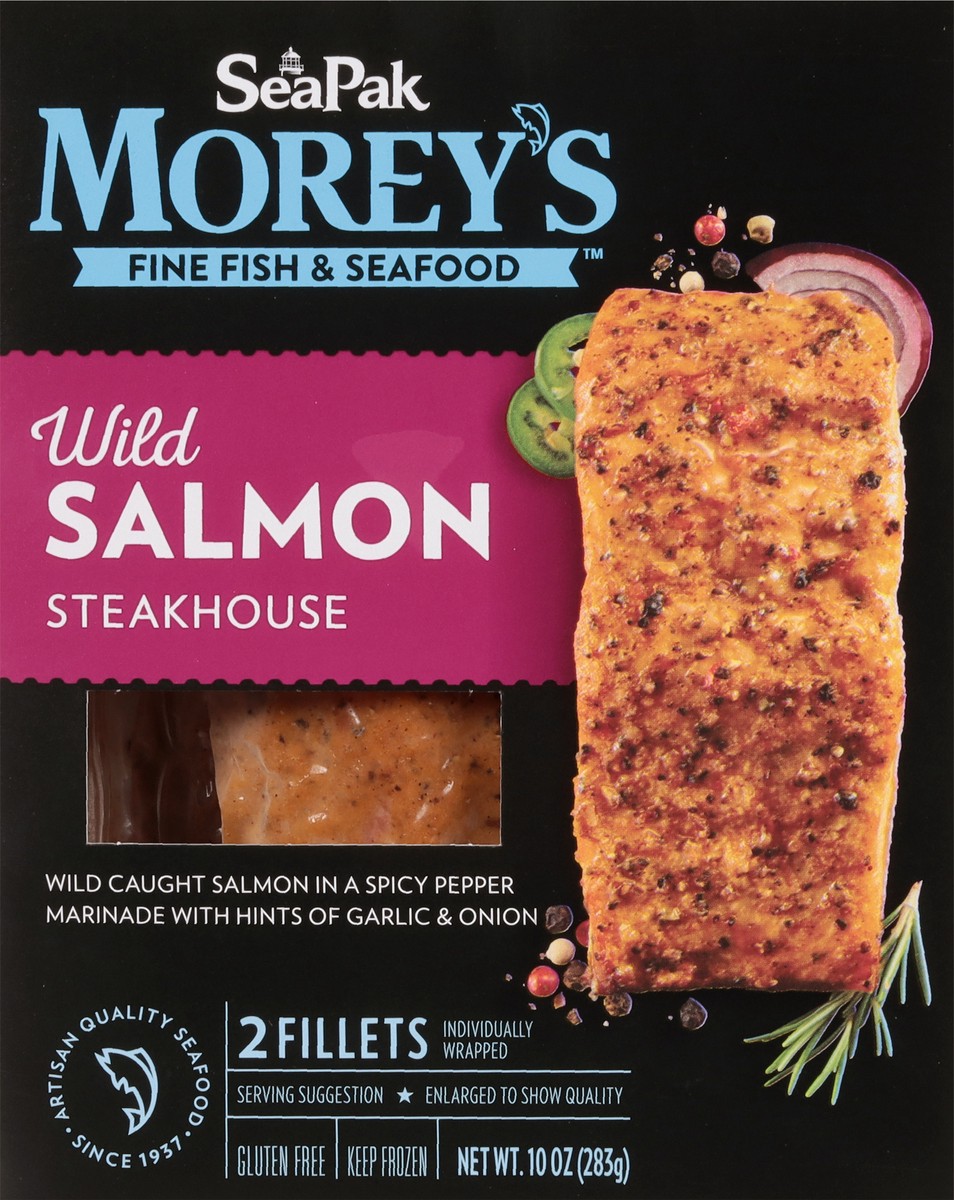 slide 4 of 13, Morey's Wild Steakhouse Salmon 10 oz, 10 oz