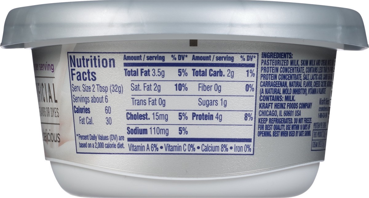 slide 9 of 9, Philadelphia Cream Cheese Spread 2X Protein Tub, 7 oz