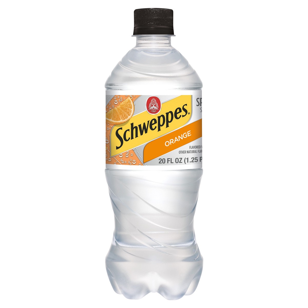 slide 4 of 9, Schweppes Orange Sparkling Water Beverage, 20 fl oz bottle, 20 fl oz