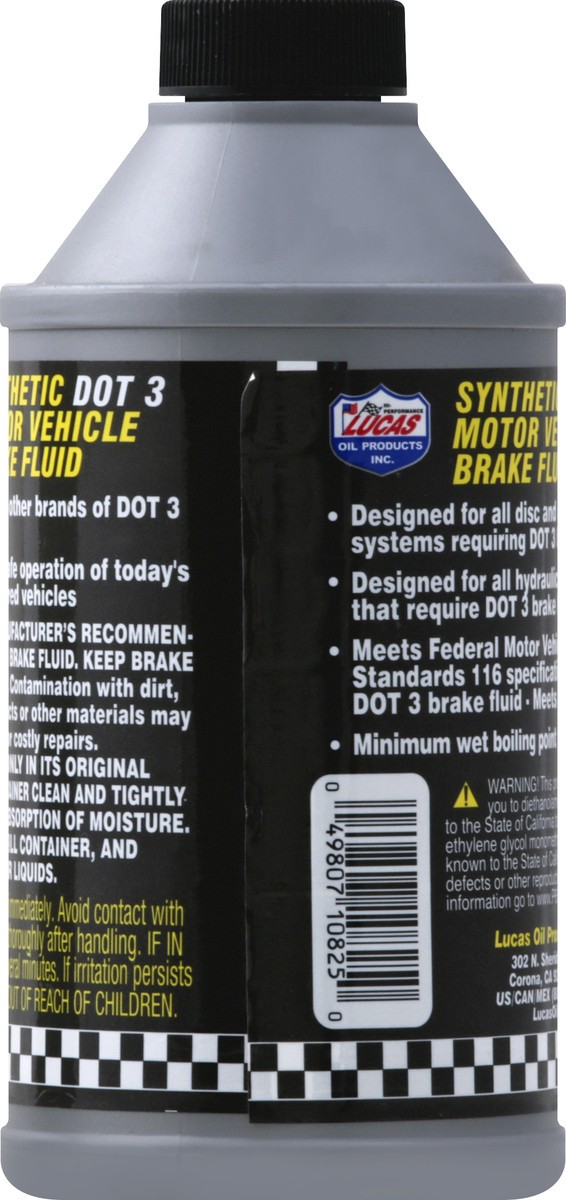 slide 5 of 7, Lucas Brake Fluid 12 oz, 12 oz