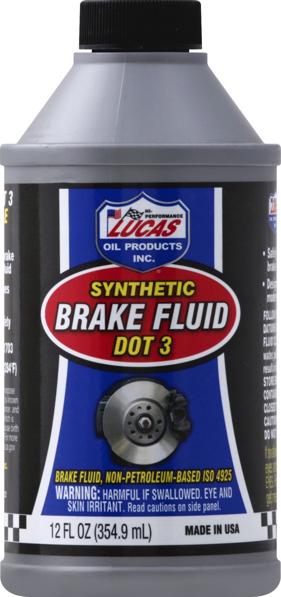 slide 4 of 7, Lucas Brake Fluid 12 oz, 12 oz