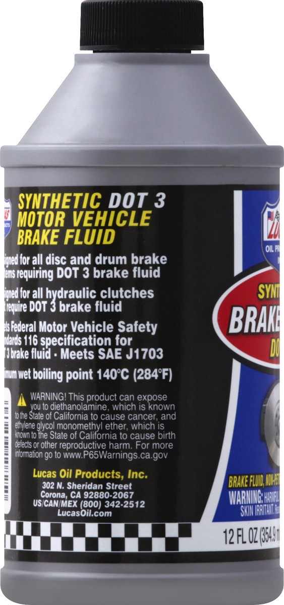 slide 2 of 7, Lucas Brake Fluid 12 oz, 12 oz