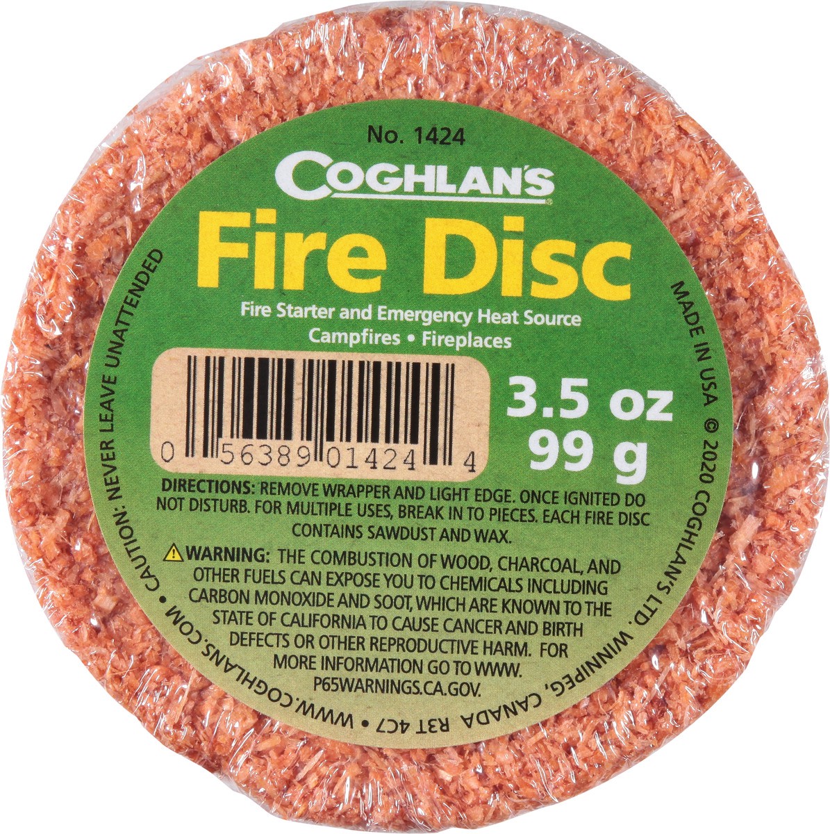 slide 3 of 11, Coghlan's Fire Disc 3.5 oz, 3.5 oz