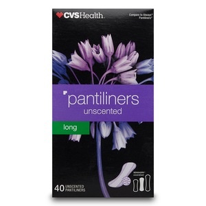 slide 1 of 1, CVS Health Pantiliners Long, 36 ct