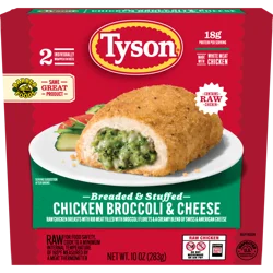 Tyson Frozen Stuffed Chicken Breasts Broccoli Cheese, 2 Count