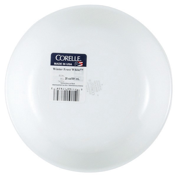 slide 8 of 9, Corelle Bowl Winter Frost White, 20 oz