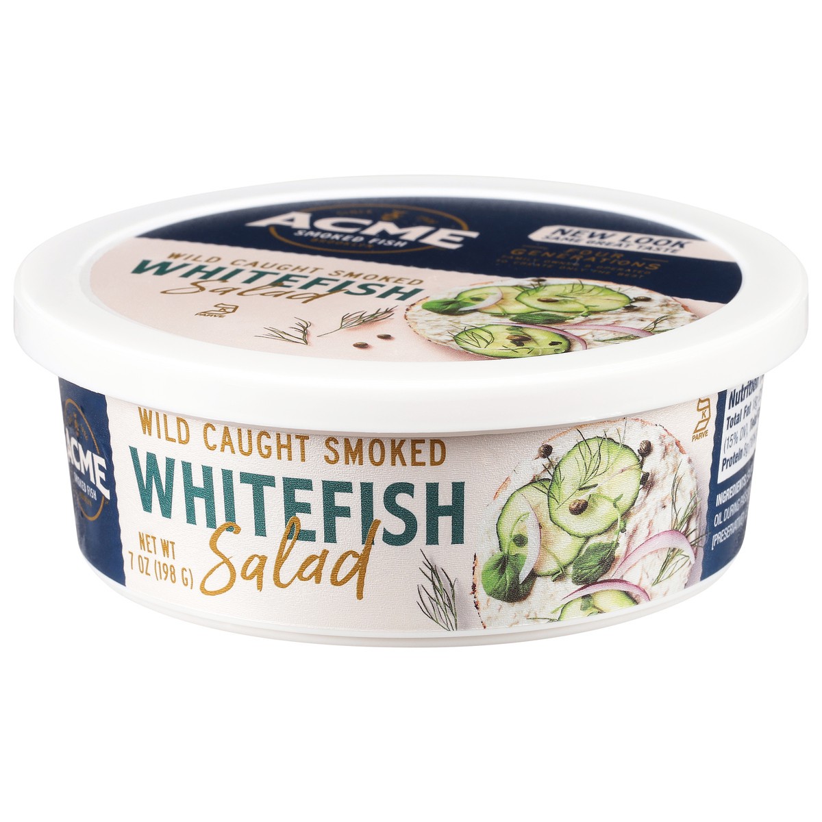 slide 7 of 12, ACME Wild Caught Smoked Whitefish Salad 7 oz, 7 oz