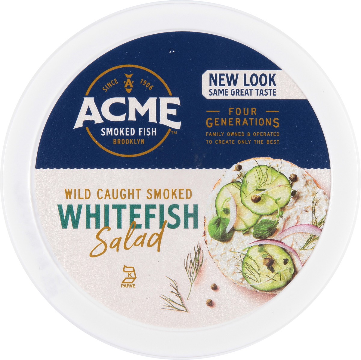 slide 2 of 12, ACME Wild Caught Smoked Whitefish Salad 7 oz, 7 oz