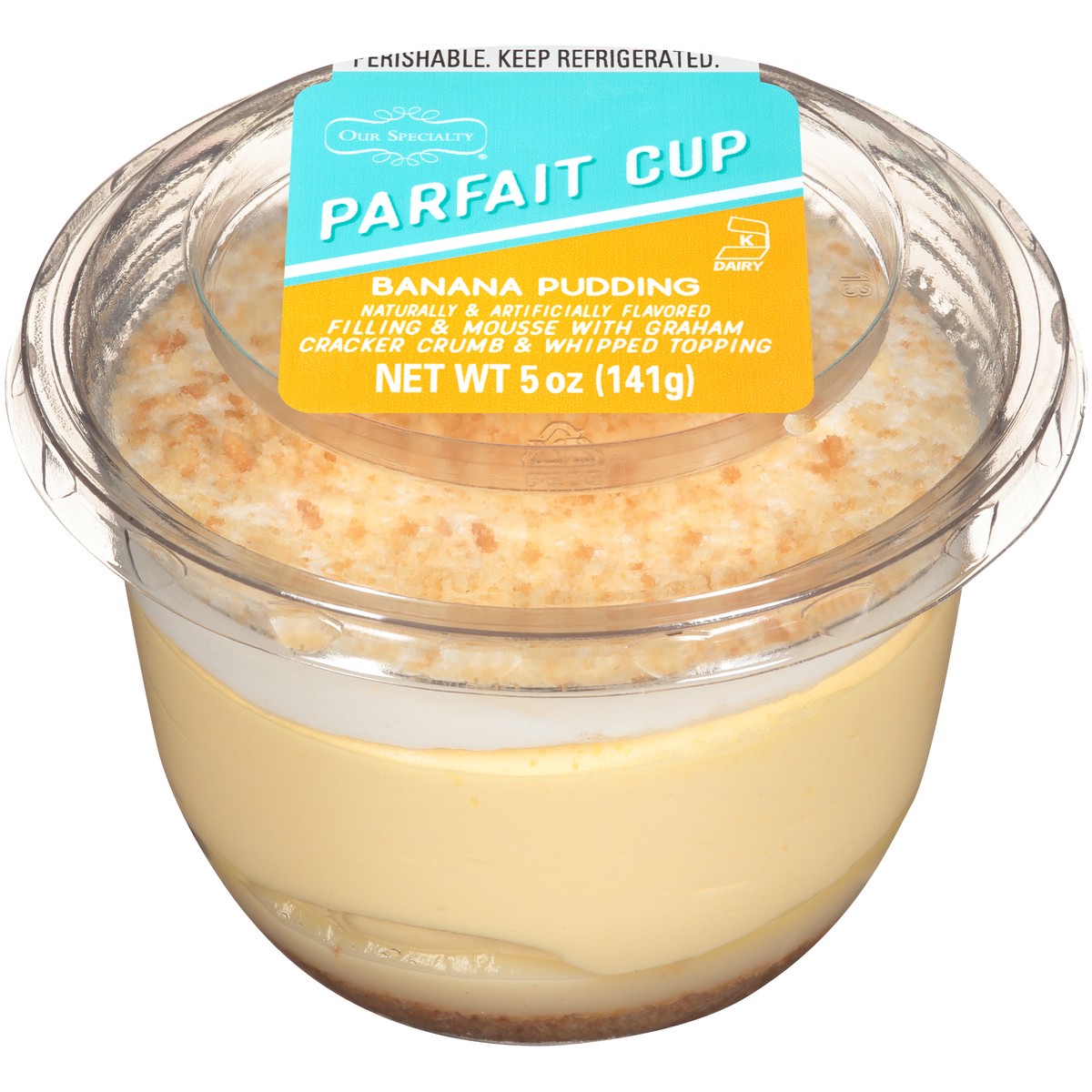 slide 1 of 6, Our Specialty Treat Shop™ Banana Pudding Parfait, 0.14 kg