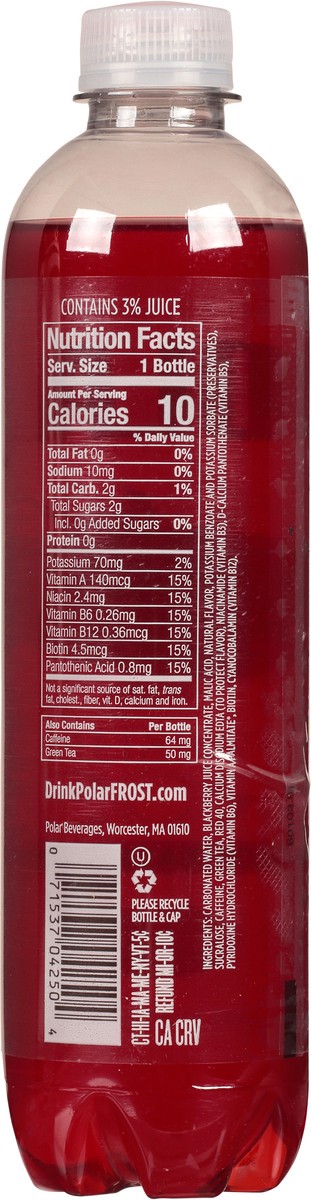 slide 9 of 14, Polar Frost Black Raspberry Sparkling Water 17 fl oz, 17 fl oz