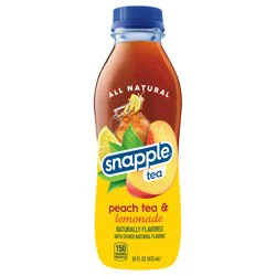 Snapple Peach Tea & Lemonade, 16 fl oz