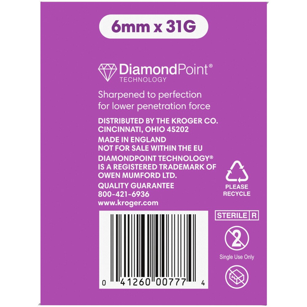 slide 4 of 5, Kroger 31G Pen Needles Box, 100 ct