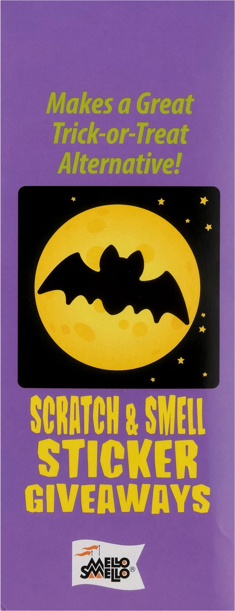 slide 4 of 10, Mello Smello Ages 3+ Scratch & Smell Assorted Designs Grape & Popcorn Stickers Giveaways 1 ea, 1 ct