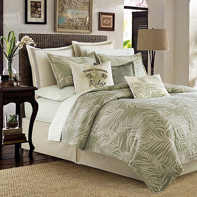 slide 1 of 3, Tommy Bahama Palms Away Full/Queen Comforter Set - Sage, 1 ct