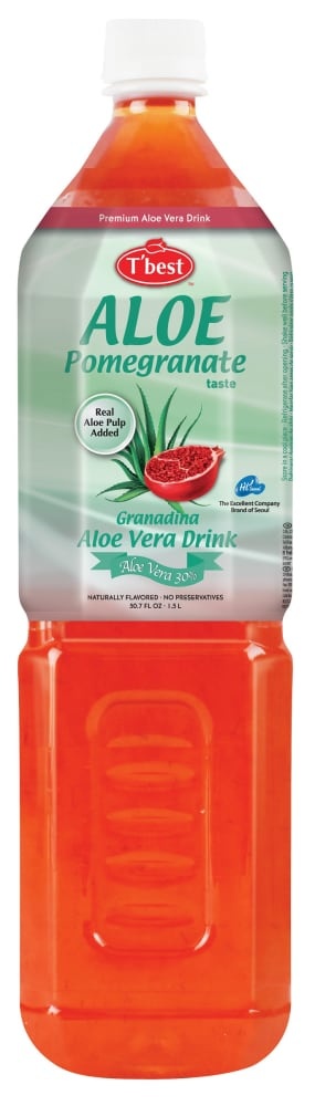 slide 1 of 1, T'best Tbest Aloe Pomegranate Premium Aloe Vera Drink, 50.7 fl oz