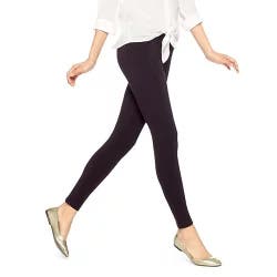 No Nonsense Women's Cotton Leggings Small Black