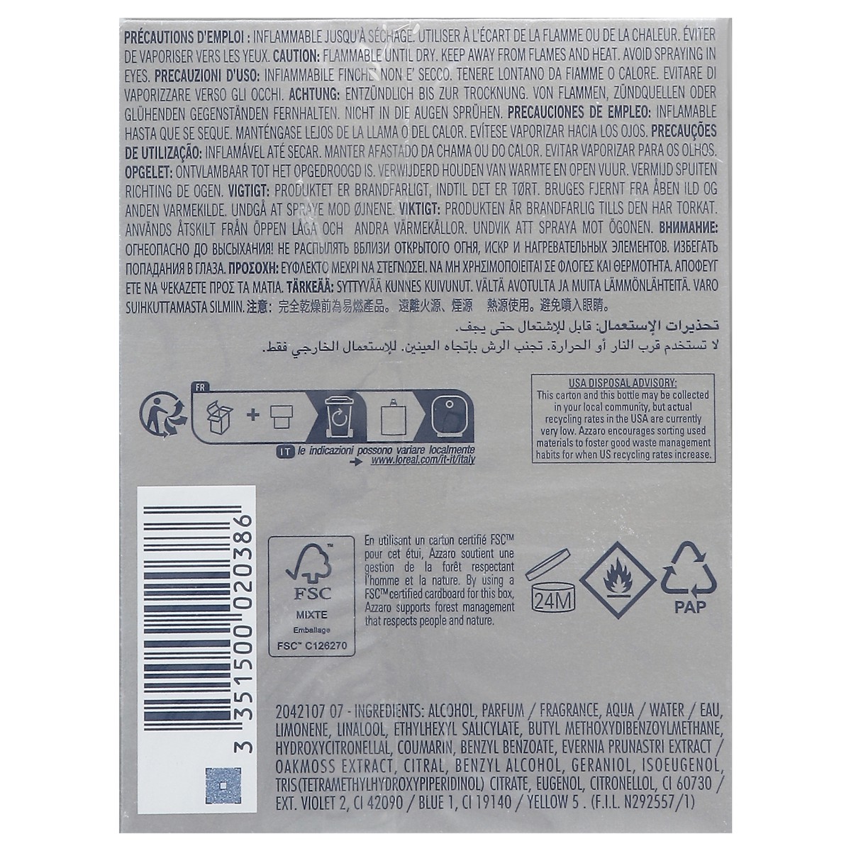 slide 10 of 13, Chrome Eau de Toilette 1.69 fl oz, 1.69 fl oz