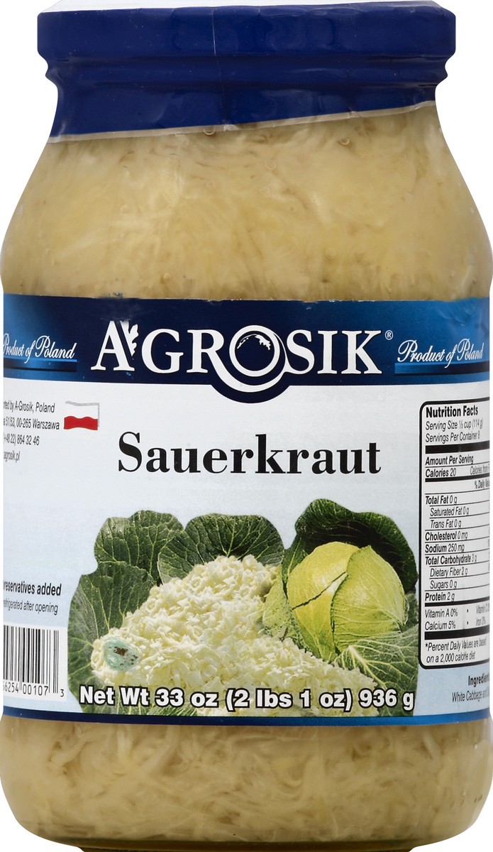 slide 2 of 2, A-grosik Sauerkraut 33 oz, 33 oz