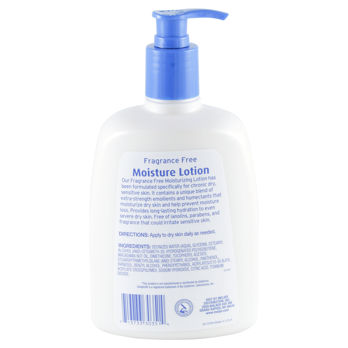 slide 2 of 2, Meijer Moisture Lotion, Fragrance Free, 16 oz