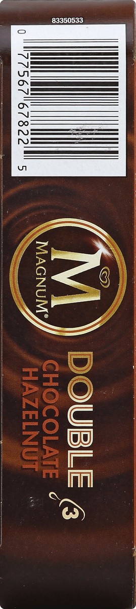 slide 3 of 6, Magnum Chocolate Hazelnut Ice Cream, 3 ct; 9 fl oz