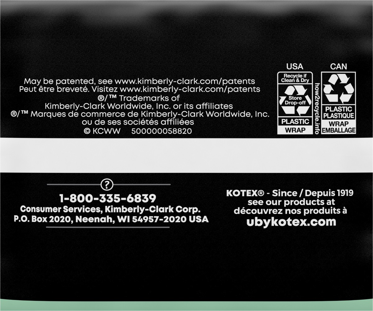 slide 6 of 9, U by Kotex Kotex Night U Security Maxi Pads Gentle 14Ct, 14 ct