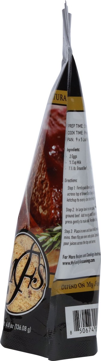 slide 3 of 9, My Family's Seasonings Meatloaf Mix 4.8 oz, 4.8 oz