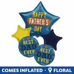 Father's Day Denim Design Balloon Bouquet, 1 ct