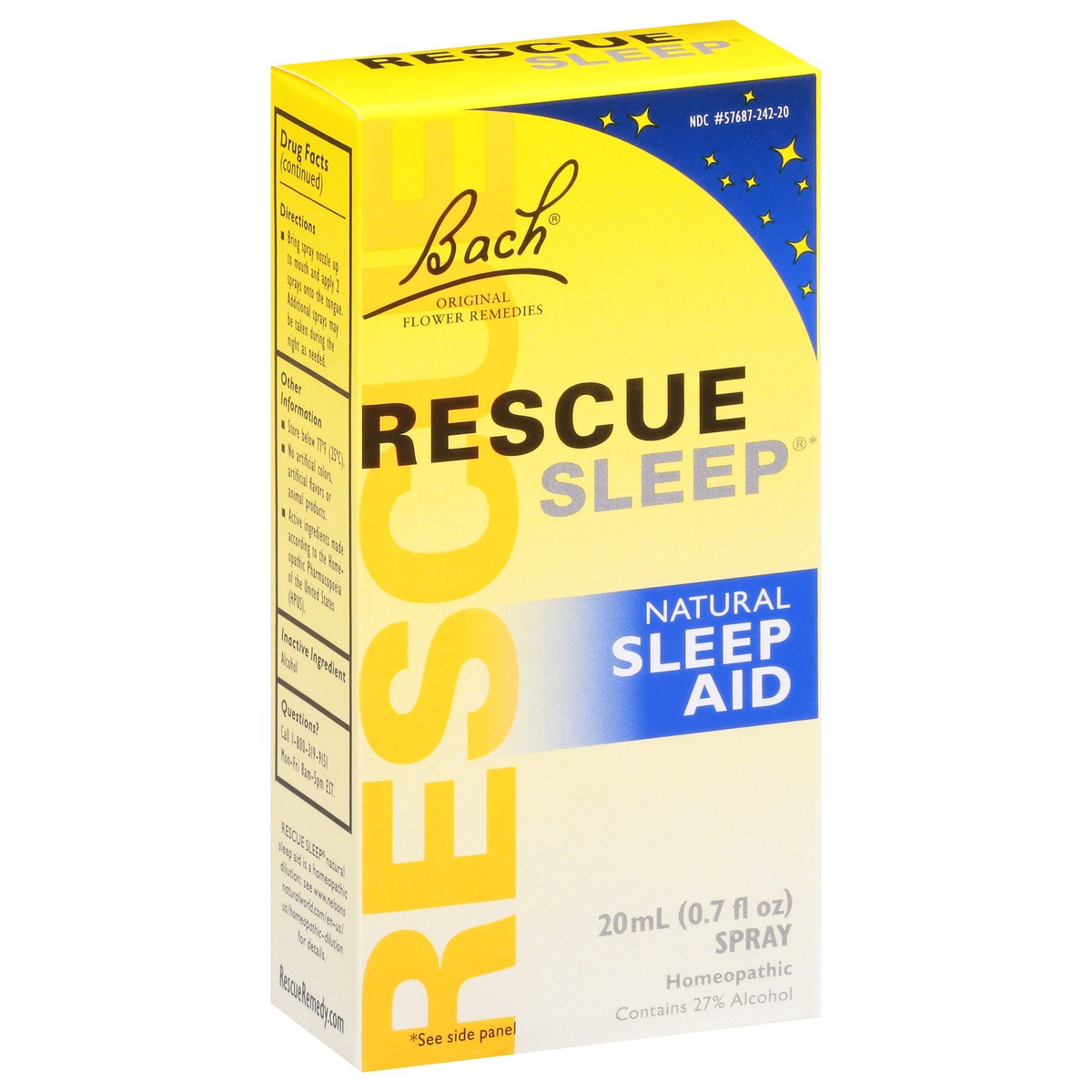 slide 2 of 9, RESCUE! Sleep Natural Sleep Aid Spray, 20 ml