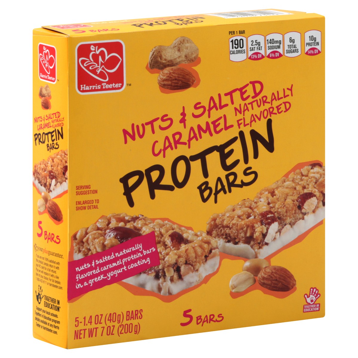slide 2 of 5, Harris Teeter Salted Caramel Protein Bar, 7.1 oz