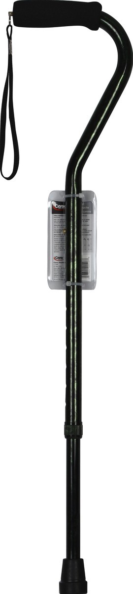 slide 3 of 3, Carex Offset Adjustable Green Cane, 1 ct