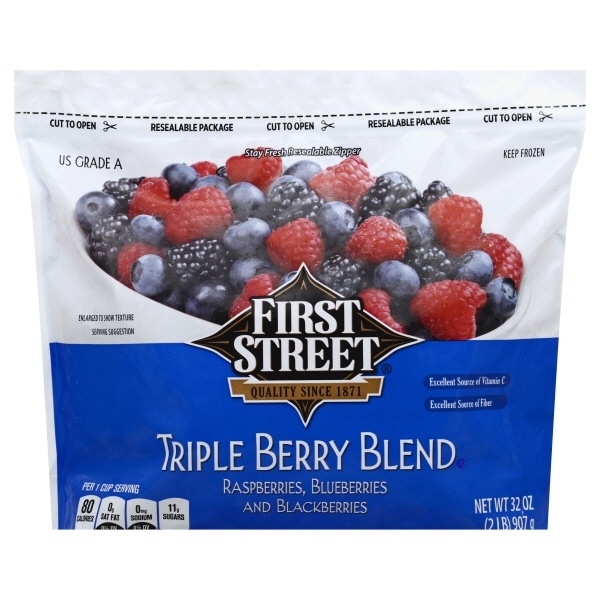 slide 1 of 1, First Street Triple Berry Blend, 2 lb