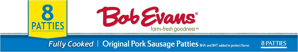 slide 6 of 11, Bob Evans Fully Cooked Original Pork Sausage Patties 9.6 oz. Box, 8 ct