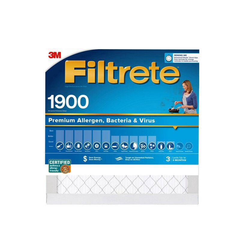 slide 1 of 12, 3M Air Cleaning Filter 1 ea, 1 ct