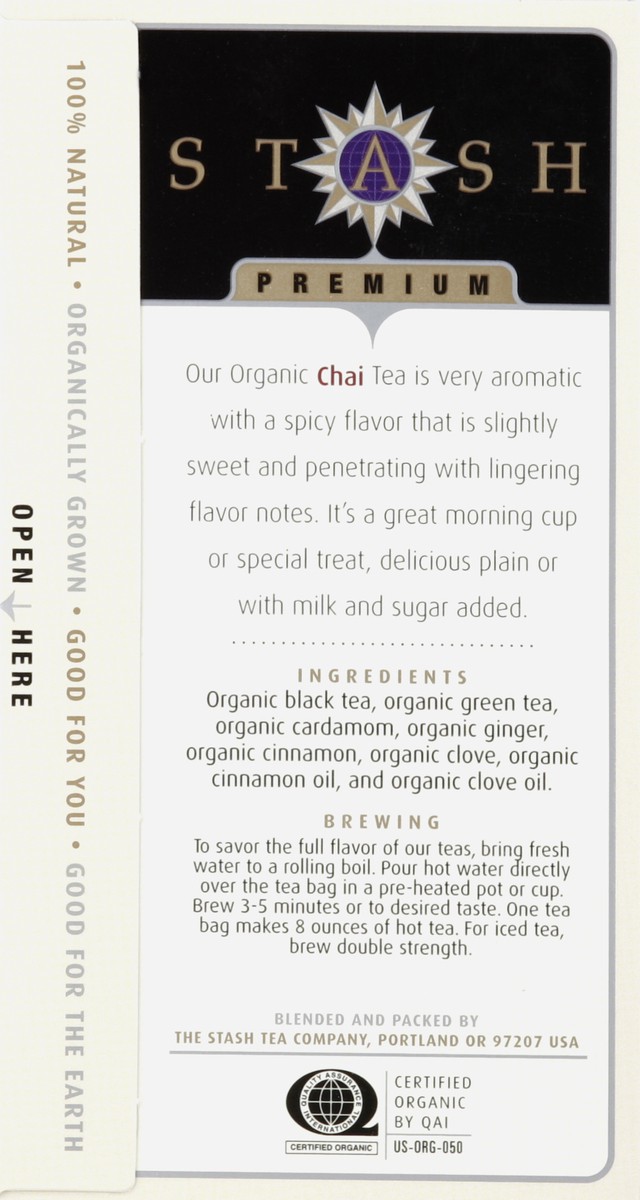 slide 3 of 5, Stash Black & Green Chai Tea, 18 ct