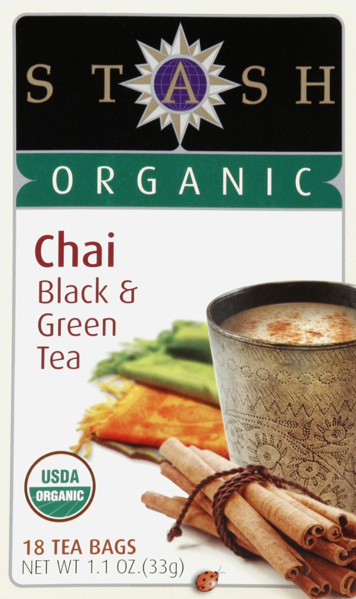 slide 4 of 5, Stash Black & Green Chai Tea, 18 ct