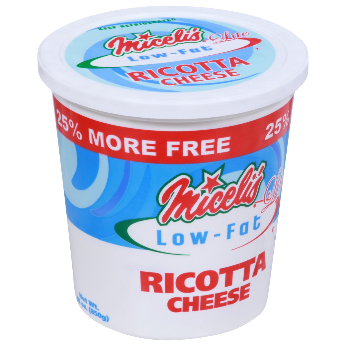 slide 3 of 9, Miceli's Low-Fat Lite Ricotta Cheese 30 oz, 30 oz