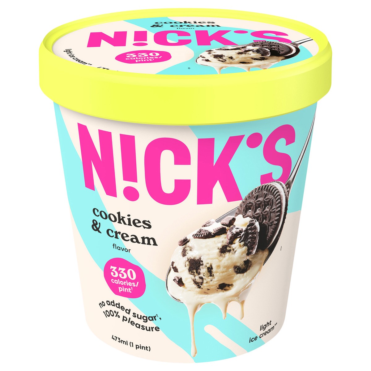 slide 1 of 7, Nick's Cookies & Cream, 1 pint