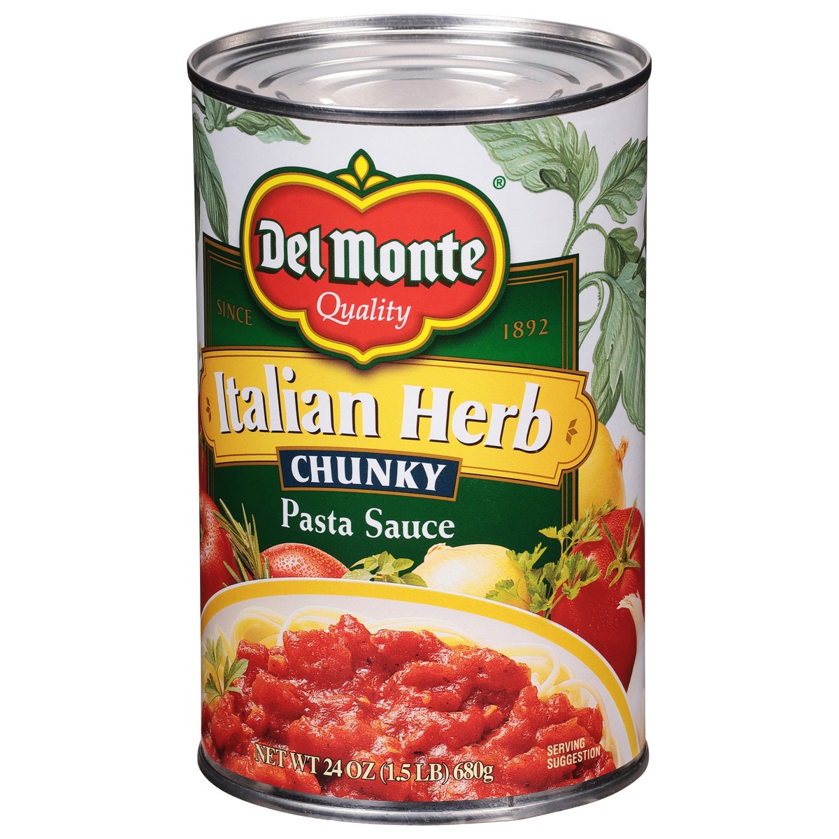 slide 7 of 9, Del Monte Chunky Italian Herb Pasta Sauce 24 oz, 24 oz