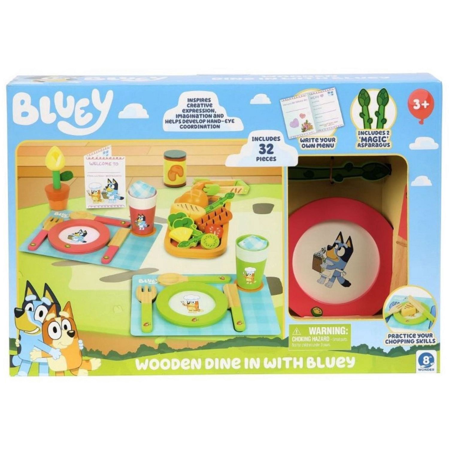 slide 1 of 1, Wooden Dine In With Bluey, 1 ct