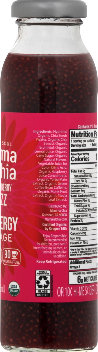 slide 9 of 12, Mamma Chia Chia Energy Beverage 10 oz, 10 fl oz