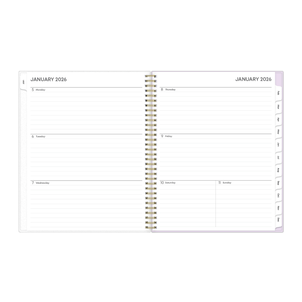slide 8 of 8, Blue Sky 2026 Blue Sky Weekly/Monthly Planner, 8-1/2"" x 11"", Lyla, January To December, 152658, 1 ct