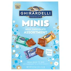 GHIRARDELLI Minis Milk Chocolate Assortment, 12.3 oz Bag