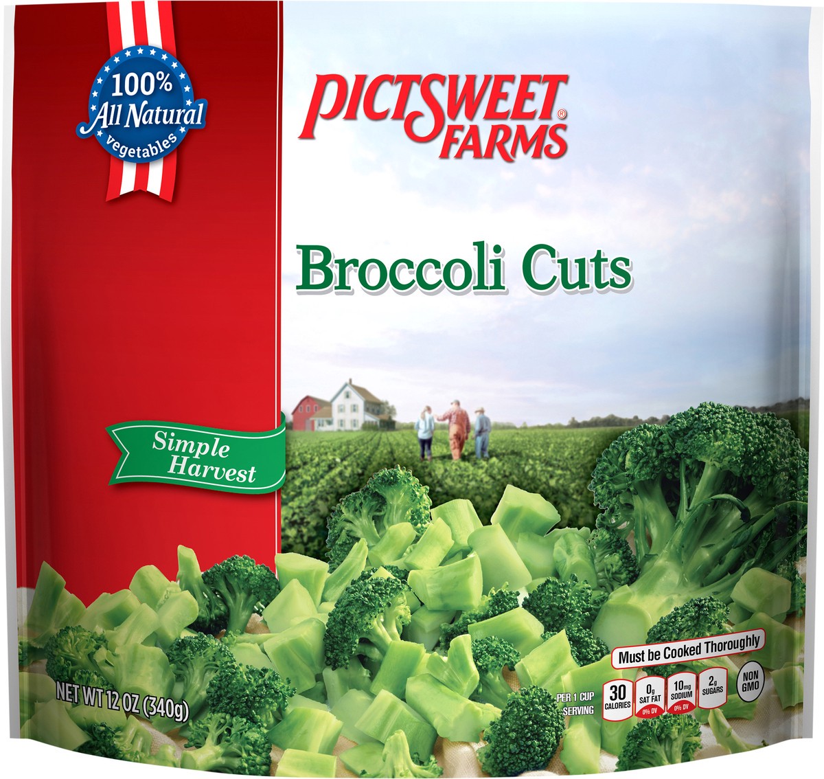 slide 3 of 3, PictSweet Broccoli Cuts, 12 oz