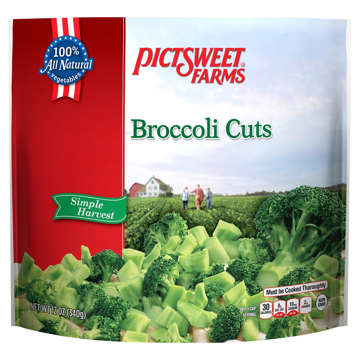 slide 1 of 3, PictSweet Broccoli Cuts, 12 oz